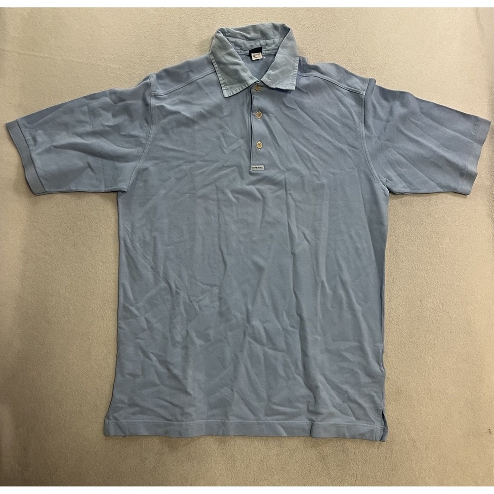 Paul & Shark Yachting Polo Shirt Men's Size Large Blue Light Preppy Cotton